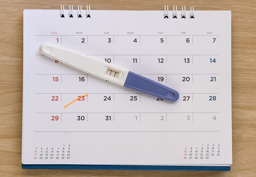 pregnancy test calendar